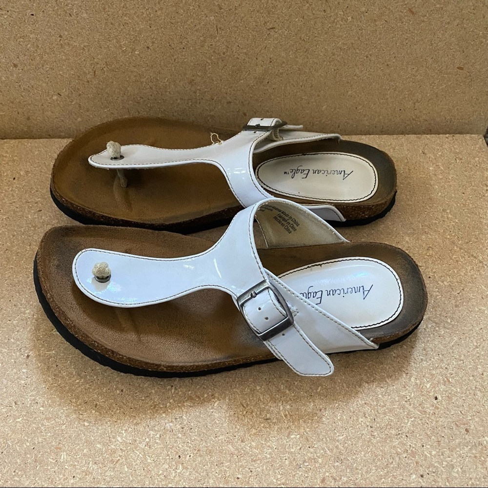 American Eagle cork bed thong sandals size 6